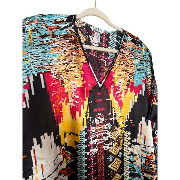 Winlar long satin kaftan - Picture 3 of 7